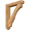 Ekena Millwork Balboa Arts and Crafts Rough Sawn Bracket w/ Offset Brace, Western Red Cedar, 6"W x 32"D x 38"H BKT0604X32X38BOA03RWR - alternate 1